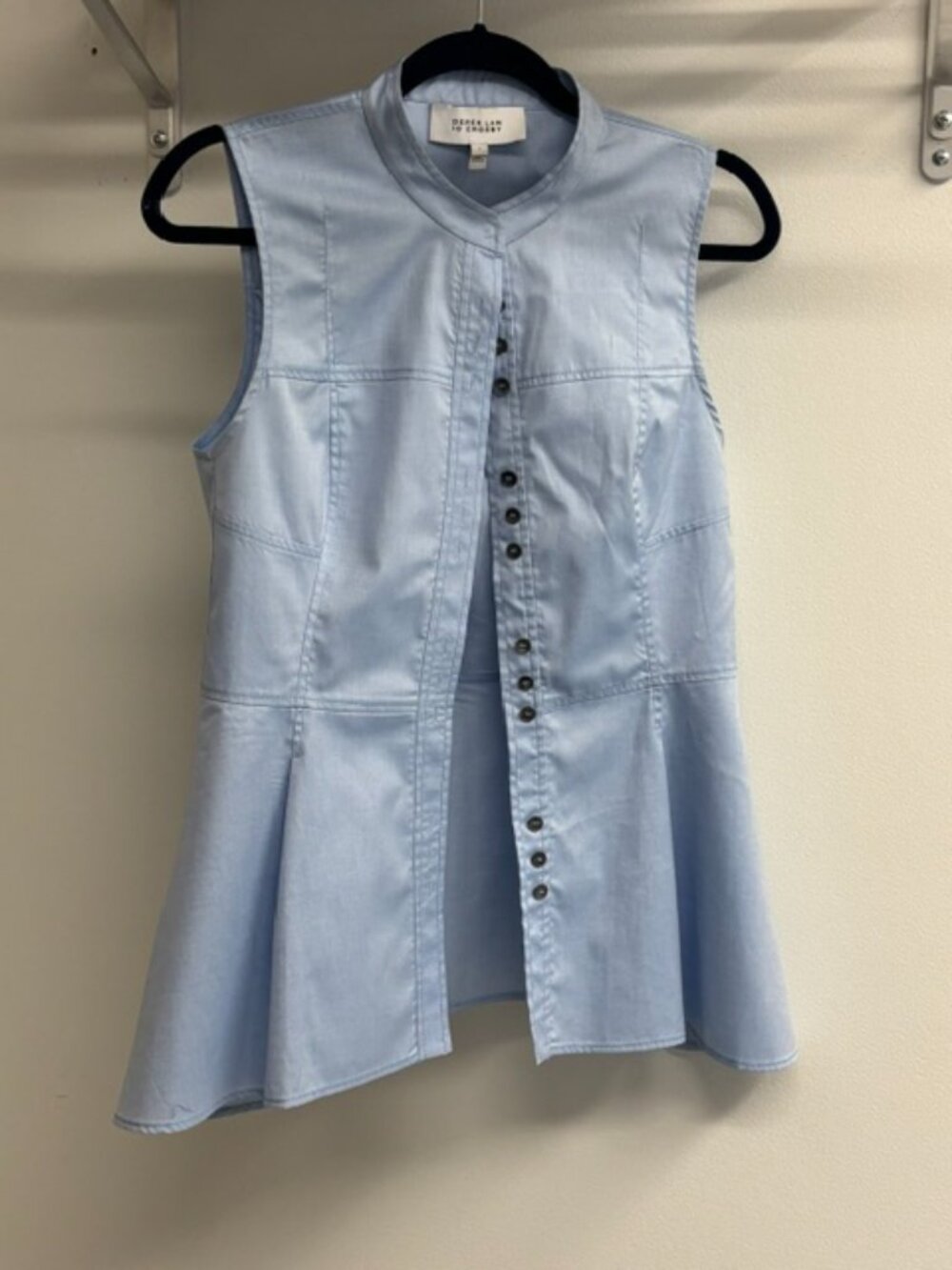 Derek Lam Sleeveless Top— Light Blue, Size 8